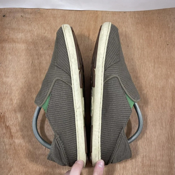 OluKai Nohea Mesh Mens Size 9.5 Olive Green Slip On Walking Beach Loafers Shoes main image 6